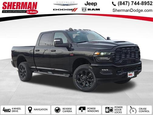 Diamond Black Crystal Pearlcoat 2026 RAM 2500 Black Express Crew Cab 4x4 6'4' Box