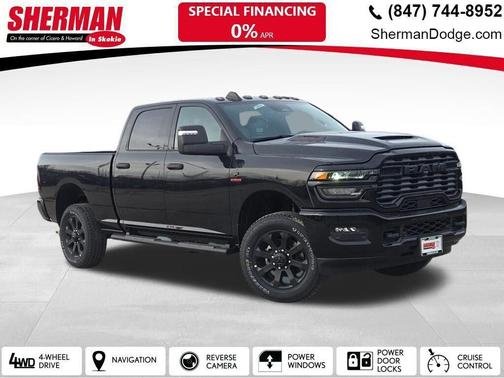 Diamond Black Crystal Pearlcoat 2026 RAM 2500 Black Express Crew Cab 4x4 6'4' Box
