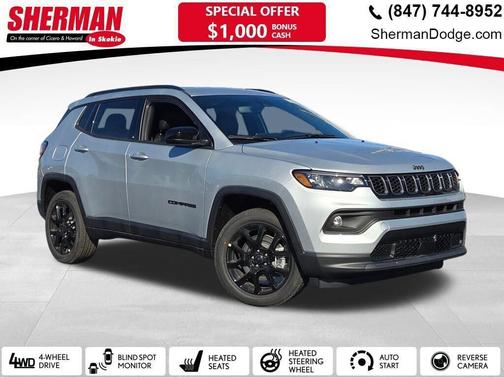 Silver Zynith Metallic Clearcoat 2026 Jeep Compass Latitude