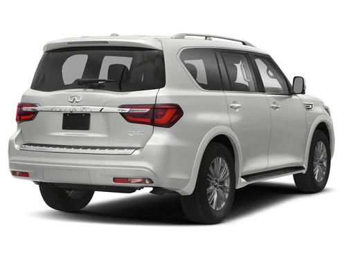 Moonstone White 2019 INFINITI QX80 Luxe