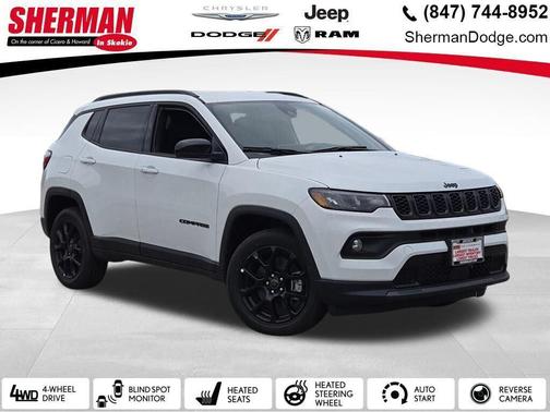 Bright White Clearcoat 2026 Jeep Compass Latitude