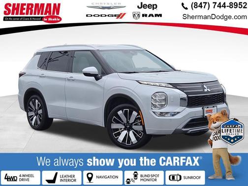 White 2025 Mitsubishi Outlander SEL S-AWC