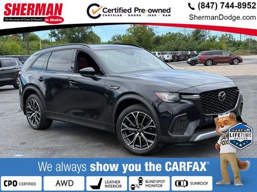 Jet Black Mica 2025 Mazda CX-70 PHEV Premium Plus Package
