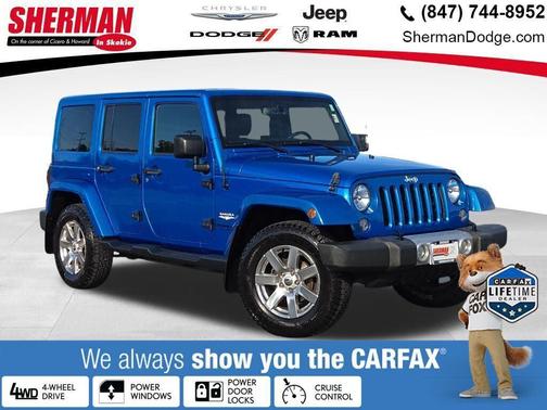 Hydro Blue Pearl Coat 2015 Jeep Wrangler Unlimited Sahara