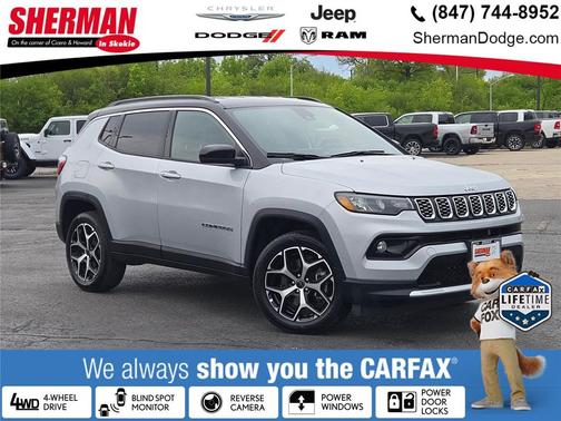 Silver Zynith Metallic Clearcoat 2025 Jeep Compass Limited
