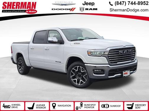 Bright White Clearcoat 2026 RAM 1500 Laramie