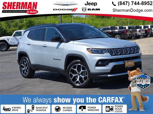 Silver Zynith Metallic Clearcoat 2025 Jeep Compass Limited