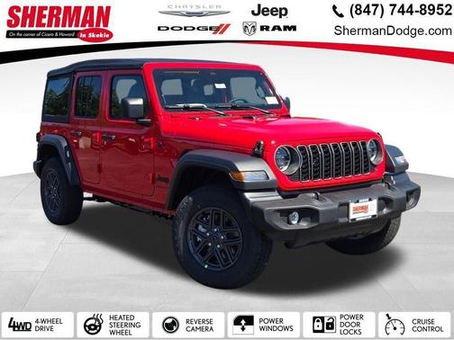 Firecracker Red Clearcoat 2026 Jeep Wrangler Sport S