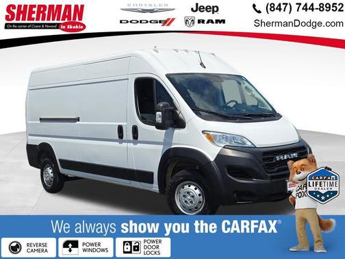 Bright White Clearcoat 2023 RAM ProMaster 2500 High Roof