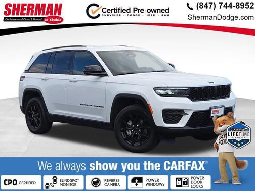 Bright White Clearcoat 2024 Jeep Grand Cherokee Altitude