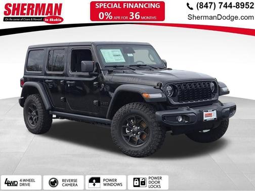 Black Clearcoat 2026 Jeep Wrangler Willys