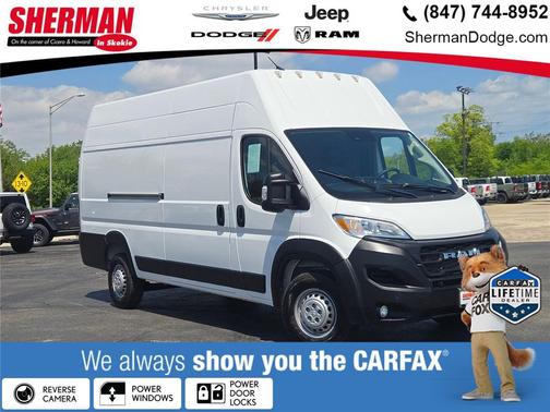 Bright White Clearcoat 2024 RAM ProMaster 3500 High Roof