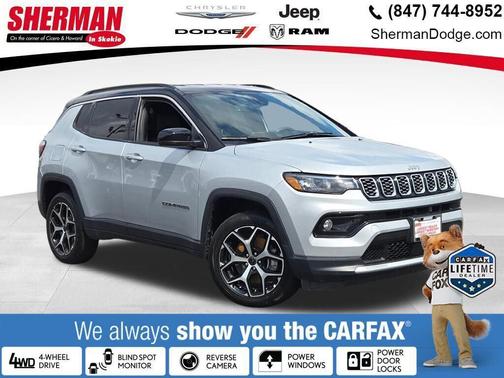 Silver Zynith Metallic Clearcoat 2025 Jeep Compass Limited