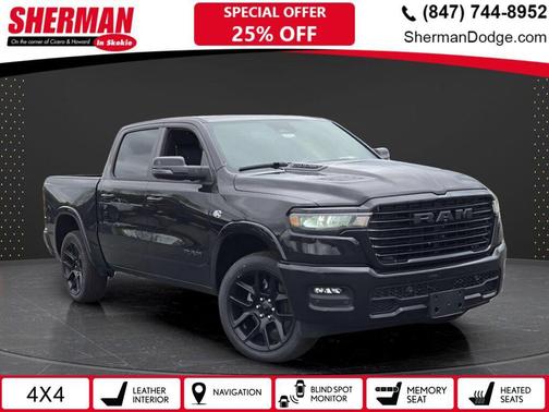 Diamond Black Crystal Pearlcoat 2026 RAM 1500 Laramie