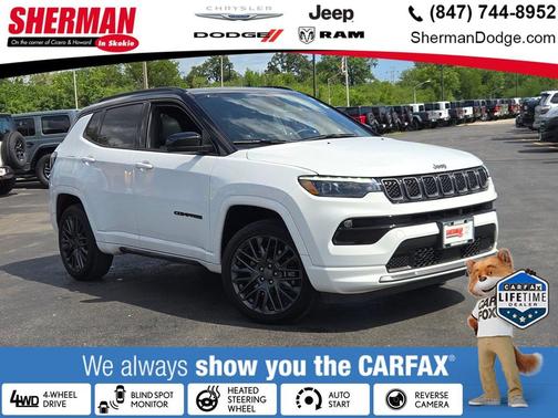 Bright White Clearcoat 2023 Jeep Compass High Altitude