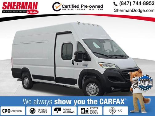 Bright White Clearcoat 2024 RAM ProMaster 3500 High Roof