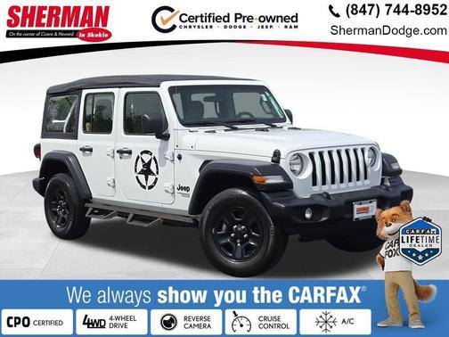 Bright White Clearcoat 2021 Jeep Wrangler Unlimited Sport