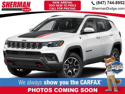 Bright White Clearcoat 2025 Jeep Compass Trailhawk