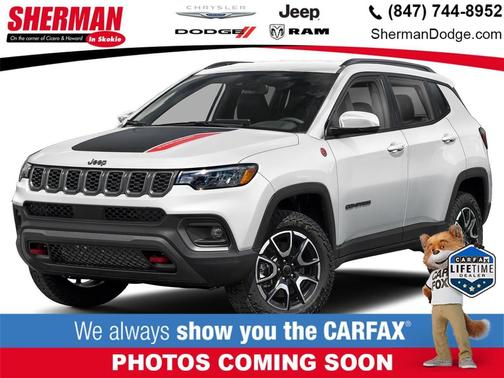 Bright White Clearcoat 2025 Jeep Compass Trailhawk