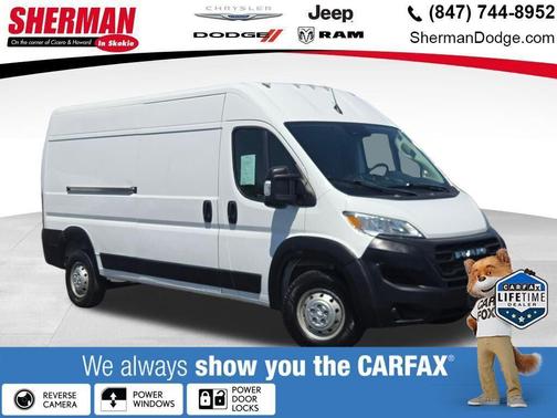 Bright White Clearcoat 2023 RAM ProMaster 2500 High Roof