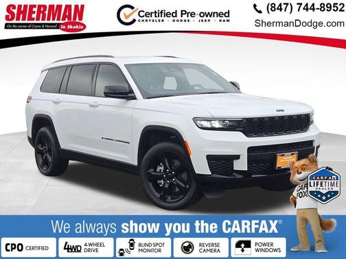 Bright White Clearcoat 2023 Jeep Grand Cherokee L Altitude