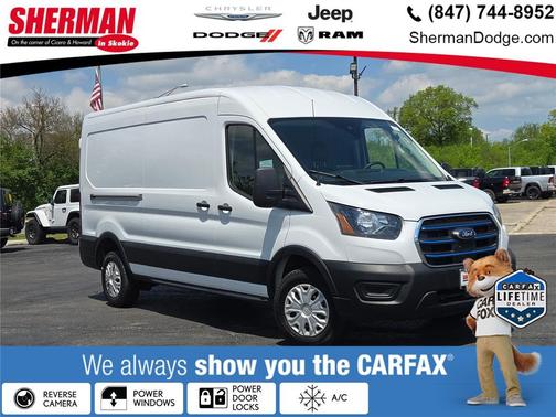 Oxford White 2023 Ford E-Transit T-350 Medium Roof