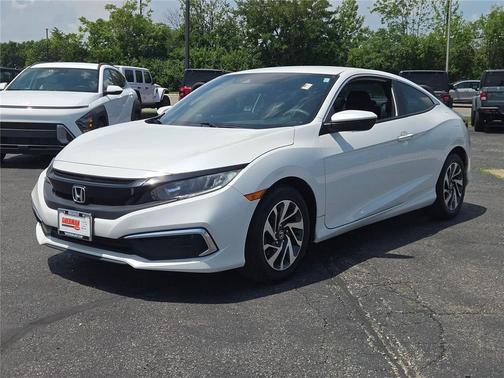 Platinum White Pearl 2020 Honda Civic LX