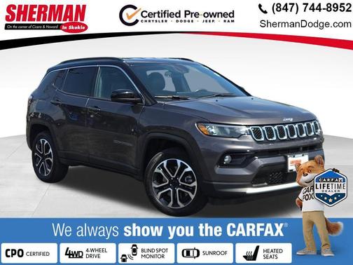 Baltic Gray Metallic Clearcoat 2024 Jeep Compass Limited