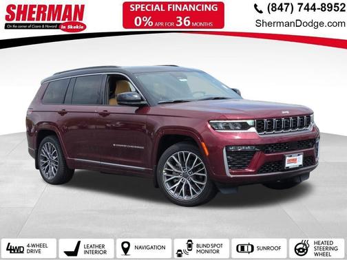 Velvet Red Pearlcoat 2026 Jeep Grand Cherokee L Summit