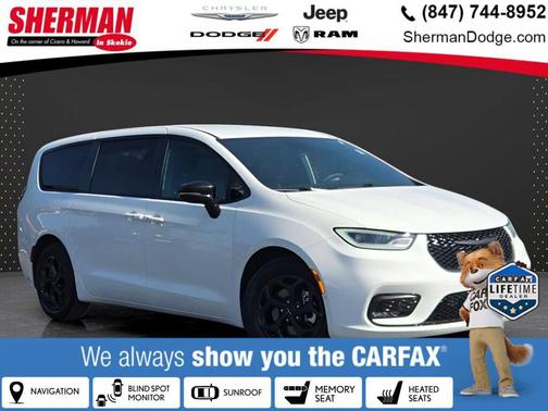 Bright White Clearcoat 2024 Chrysler Pacifica Hybrid S Appearance Pkg