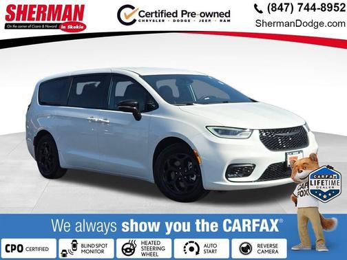 Bright White Clearcoat 2024 Chrysler Pacifica Hybrid S Appearance Pkg