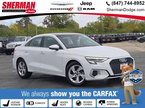 White 2024 Audi A3 Premium