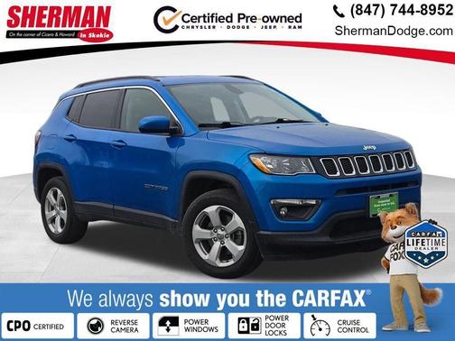 Laser Blue Pearlcoat 2021 Jeep Compass Latitude