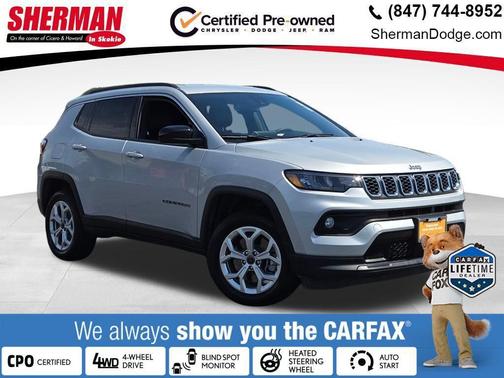 Silver Zynith Metallic Clearcoat 2025 Jeep Compass Latitude