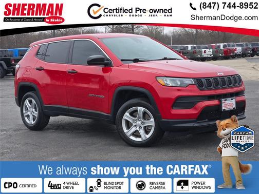 Redline Pearlcoat 2023 Jeep Compass Sport