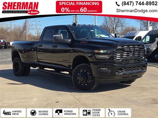 Diamond Black Crystal Pearlcoat 2026 RAM 3500 Big Horn Crew Cab 4x4 8' Box