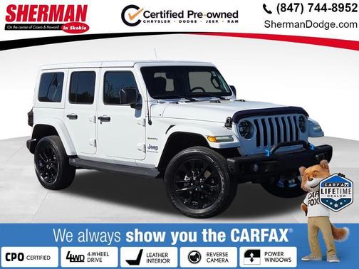Bright White Clearcoat 2023 Jeep Wrangler 4xe Sahara