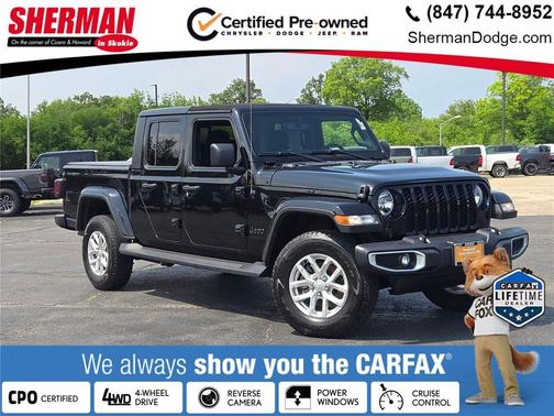 Black Clearcoat 2023 Jeep Gladiator Sport S