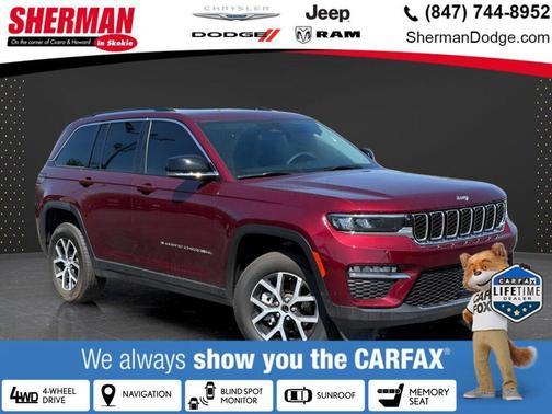 Velvet Red Pearlcoat 2024 Jeep Grand Cherokee Limited