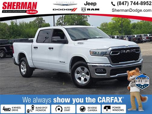 Bright White Clearcoat 2025 RAM 1500 Big Horn/Lone Star