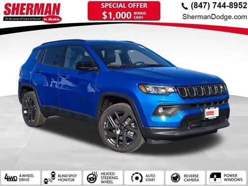 Hydro Blue Pearlcoat 2026 Jeep Compass Latitude