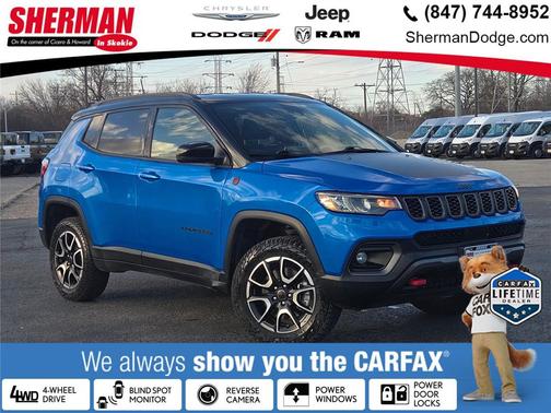 Hydro Blue Pearlcoat 2025 Jeep Compass Trailhawk