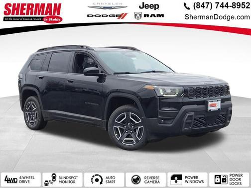 Diamond Black Crystal Pearlcoat 2026 Jeep Cherokee Laredo 4x4