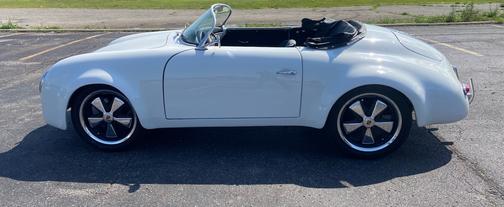 White 1955 Porsche 356 356 Speedster