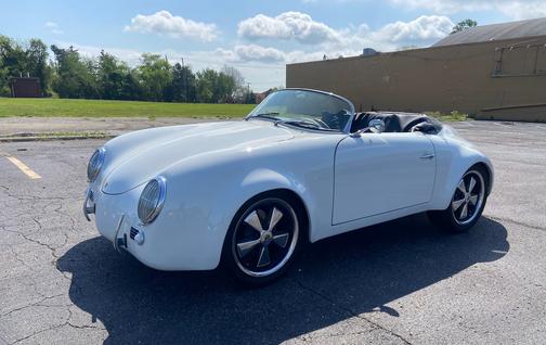 White 1955 Porsche 356 356 Speedster