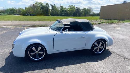 White 1955 Porsche 356 356 Speedster