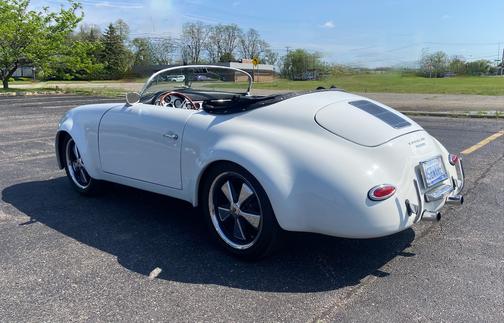 White 1955 Porsche 356 356 Speedster
