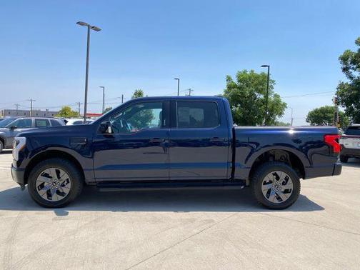 Antimatter Blue Metallic 2023 Ford F-150 Lightning LARIAT