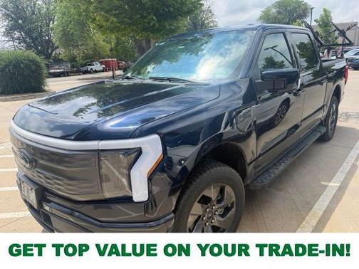 Antimatter Blue Metallic 2023 Ford F-150 Lightning LARIAT