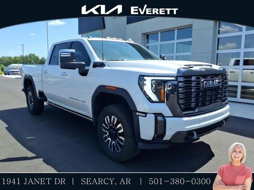 White Frost Tri-Coat 2024 GMC Sierra 2500 Denali Ultimate